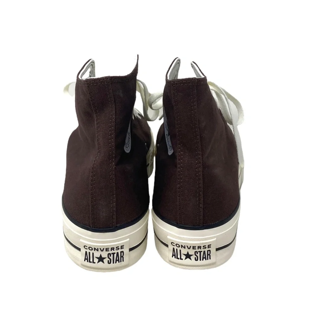 Converse Ctas Lift Platform Casual Brown Canvas Shoes Hi Men Custom 171209C-WWBW - Picture 7 of 11